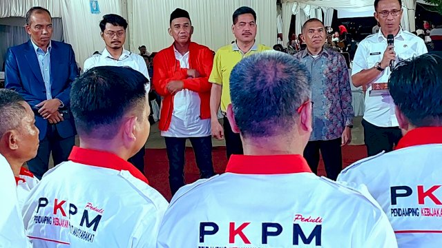 Ketua DPRD Makassar, Rudianto Lallo saat menghadiri deklarasi dan pengukuhan pengurus DPP PKPM Sulsel di Makassar, Rabu (26/10/2022). (Foto: Istimewa)