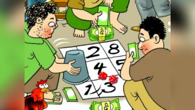 Ilustrasi Judi Dadu. (Istimewa)