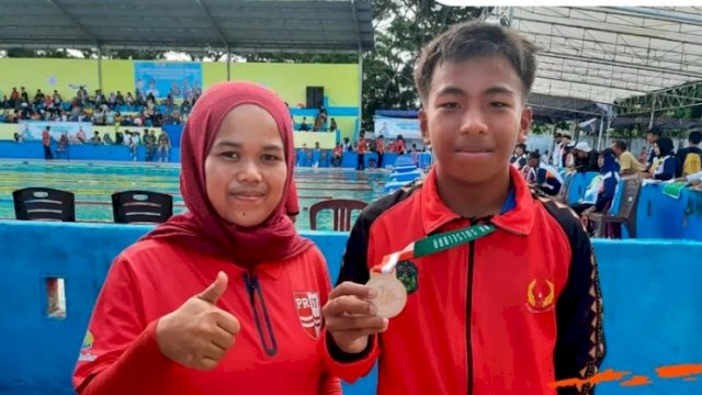 Ranjit Fadhlyl Nugraha atlet Luwu Timur kategori 200 M gaya punggung putra cabang olahraga (cabor) renang berhasil meraih medali perak.