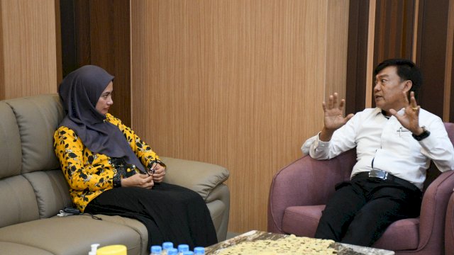 Bupati Luwu Utara, Indah Putri Indriani menghadiri Rapat koordinasi yang di gelar oleh kantor wilayah Badan Pertanahan Nasional (BPN) Sulawesi Selatan.