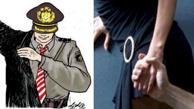 Ilustrasi oknum polisi selingkuh.