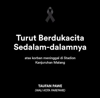 Tragedi Kanjuruhan, Wali Kota Parepare Sampaikan Duka Mendalam