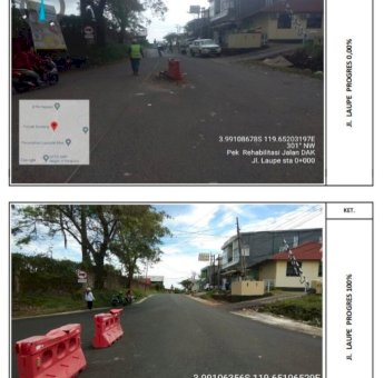 Pemkot Parepare Rehabilitasi Jalan Industri Kecil dan Laupe