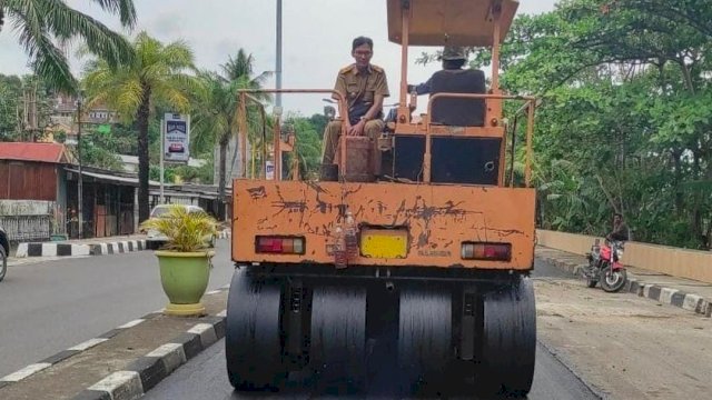 Pemkot Parepare Lakukan Perbaikan di Jalan Mattirotasi