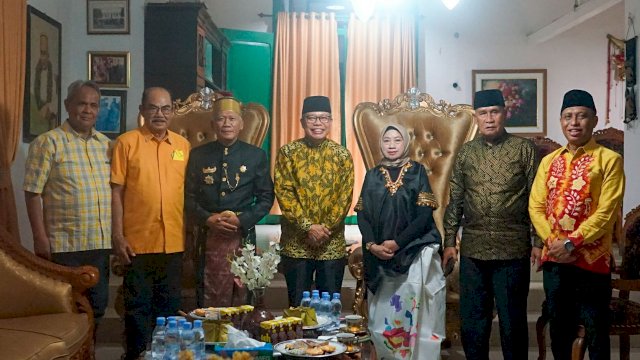 Ket : Wali Kota Parepare, Taufan Pawe silaturahmi dengan Datu Luwu XL, Andi Maradang Mackulau. (istimewa)