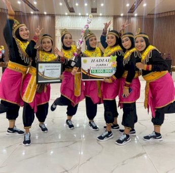 Senam Kreasi Mattettu Ase Soppeng Juara Pertama di Ajang Lomba PERWOSI Sulsel