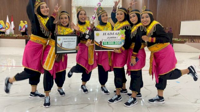 Tim senam kreasi Mattettu Ase dari PERWOSI Kabupaten Soppeng. (Ist)