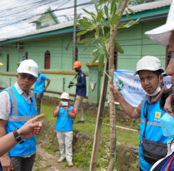 Kian Asri dan Sejuk, PLN bersama DLH Kota Makassar Tanam 37 Pohon Tabebuya