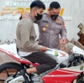 Mario Aji Sampaikan Terima Kasih ke Irjen Pol Fadil Atas Dukungannya Selesaikan Grand Prix Moto3