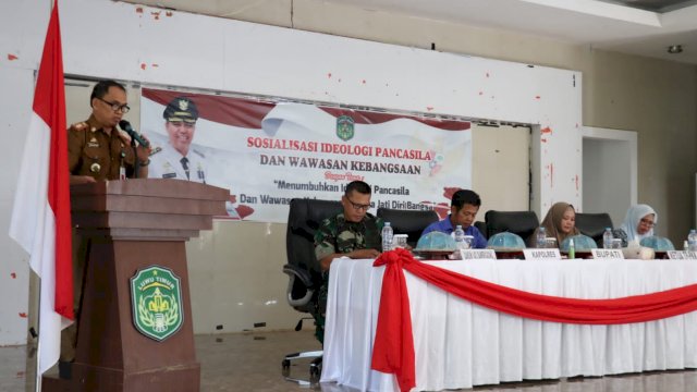 Kesbangpol Luwu Timur gelar sosialisasi ideologi pancasila dan wawasan kebangsaan. 