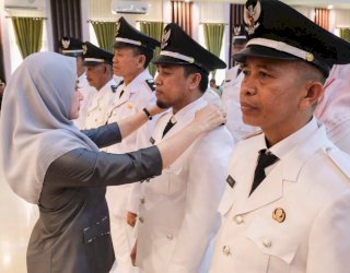 Bupati Luwu Utara Lantik 22 Kepala DesaTerpilih
