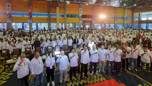 Pelaksanaan Musyawarah Rakyat Indonesia (Musra) ke-II di Gedung Celebes Convention Center (CCC), Jalan Metro Tanjung Bunga, Makassar, Sabtu (12/11/2022). (Istimewa)