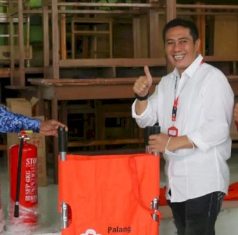 PMI Makassar Gelar Sekolah Siaga Bencana di SMPN 13, Kepala Sekolah Sambut Baik