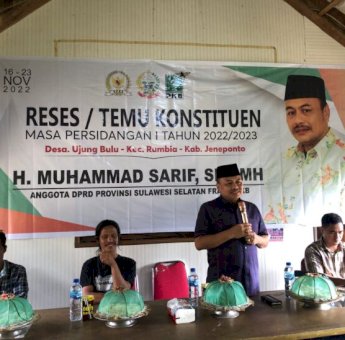 Anggota DPRD Sulsel Gelar Reses di Jeneponto, Kepala Desa: Semoga Programnya Bukan Janji