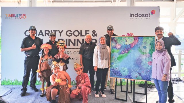 Perayaan HUT ke-55 Tahun IOH libatkan anak-anak berkebutuhan khusus, hingga memberikan hadiah dan promo menarik bagi pelanggan setia. (Dok. Indosat Ooredoo Hutchison)