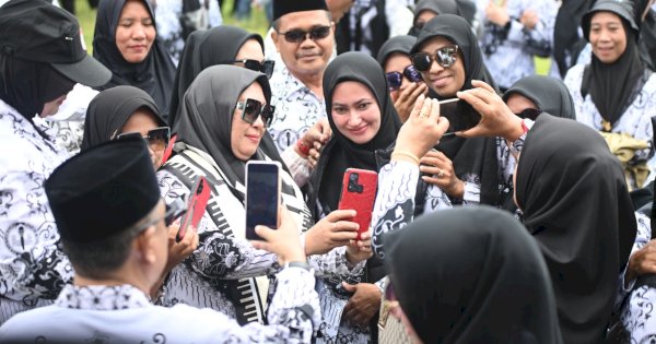 Pimpin Upacara Peringatan HUT PGRI dan Hari Guru Nasional, Indah Apresiasi Guru di Luwu Utara