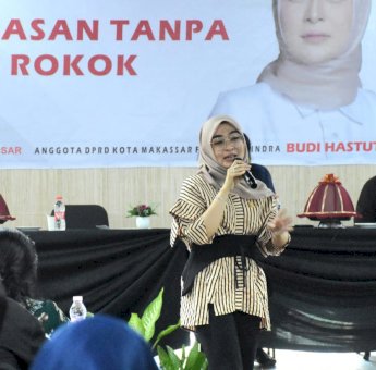Legislator Makassar Budi Hastuti Ingatkan Warga Tak Merokok di Sembarangan Tempat