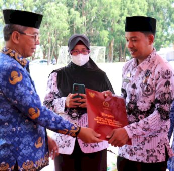 Sekda Luwu Timur Pimpin Upacara HUT Korpri dan HUT PGRI Ke-77