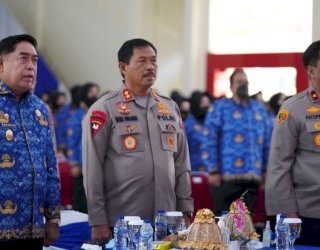 Hadiri Syukuran HUT Korpri ke 51 di Polda Sulsel, Abdul Hayat Minta ASN Semakin Inovatif