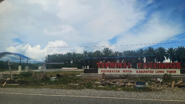 Terminal Tarengge, Wotu, Kabupaten Luwu Timur.