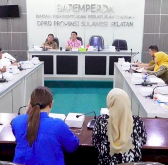 Bapemperda DPRD Sulsel Gelar Rapat Kerja Penyusunan Propemperda 2023
