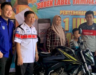 Warga Soppeng Dapat Motor Yamaha Usai Ikutan Gebyar Sobek Label Yamalube
