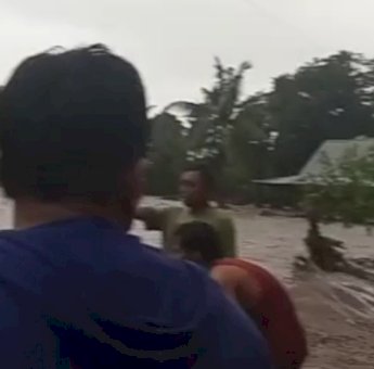 Empat Rumah Milik Warga di Jeneponto Hanyut Terbawa Banjir