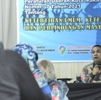 Legislator DPRD Makassar Hasanuddin Leo Sosialisasikan Perda Ketertiban Umum