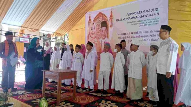 Ketua TP PKK Parepare Hadiri Maulid Nabi Muhammad SAW di SDN 3 Parepare