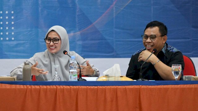 Bupati Luwu Utara, Indah Putri Indriani, diundang khusus Politeknik STIA LAN Makassar dalam ekspose hasil penelitian Magister Administrasi Terapan.