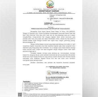 Pergantian Tahun 2022-2023, Gubernur Sulsel Larang Euforia: Empati dan Doa Untuk Korban Bencana Belum Ditemukan