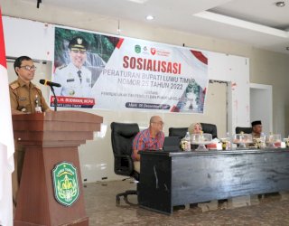 Pemkab Luwu Timur Gelar Sosialisasi Perbup Nomor 25 Tahun 2022 Tentang TP2GD
