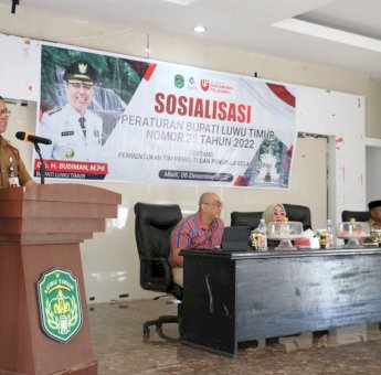 Pemkab Luwu Timur Gelar Sosialisasi Perbup Nomor 25 Tahun 2022 Tentang TP2GD