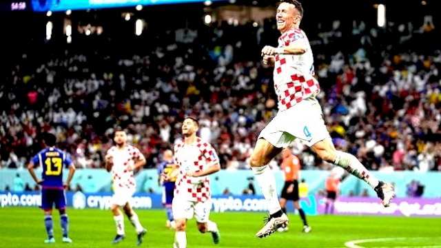 Timnas Kroasia melakukan selebrasi. (Istimewa)