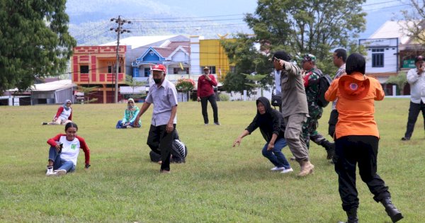 Agar Tahu Apa yang Harus Dilakukan, BPBD Luwu Timur Simulasi Kesiapsiagaan Ancaman Gempa Bumi