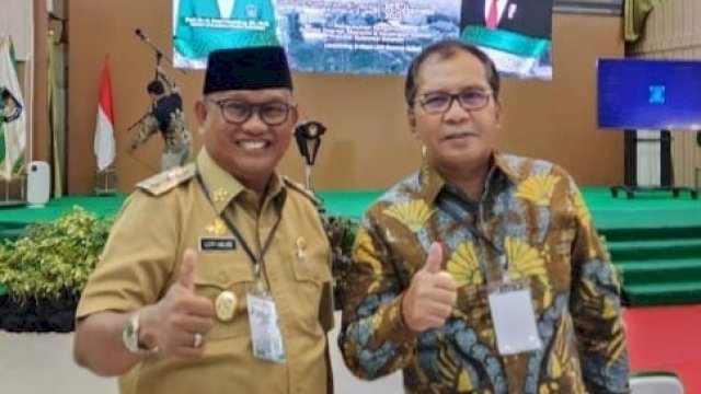 Wakil Bupati Soppeng Luthfi Halide bersama Wali Kota Makassar Danny Pomanto. (Istimewa)
