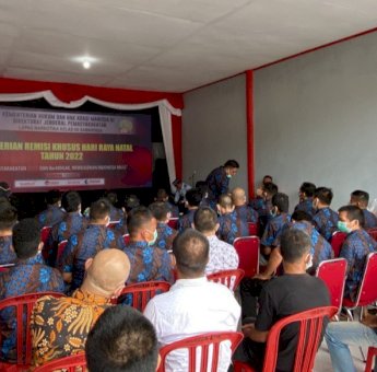 46 Warga Binaan Lapas Narkotika Samarinda Terima Remisi Khusus Natal