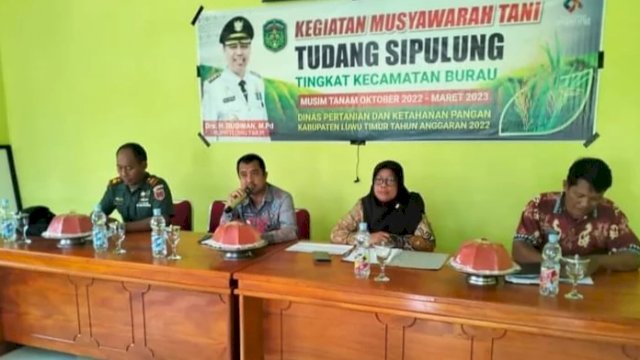 Kegiatan Musyaawarah Tani Tudang Sipulung Kecamatan Burau, Luwu Timur.