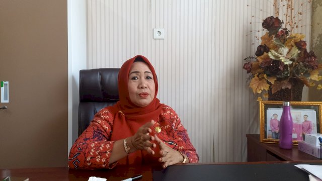 Kepala Dinas Peternakan dan Perkebunan Kabupaten Gowa Suhriati. (Chaerani/Republiknews.co.id)