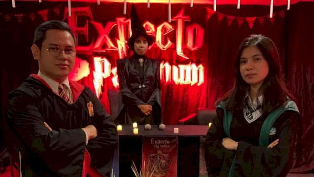 ASTON Makassar mengemas perayaan tahun baru berbeda dan menarik dengan mengangkat kisah dari film Harry Potter. (Dok. ASTON Makassar)