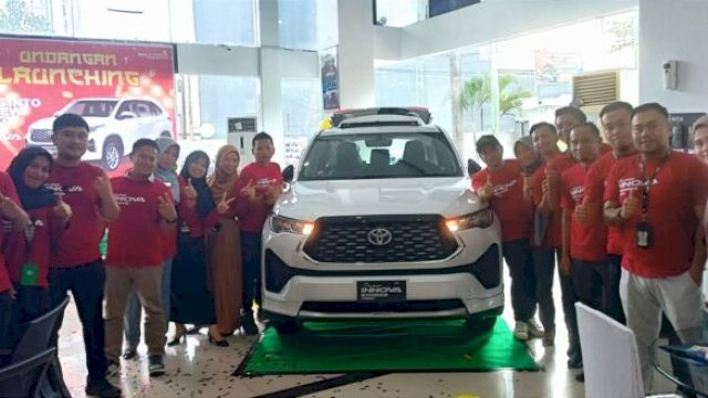 PT. Toyota H Kalla Cabang Bulukumba launching All new Kijang Innova Zenix Hybrid, Kamis (15/12/2022). (Doc)