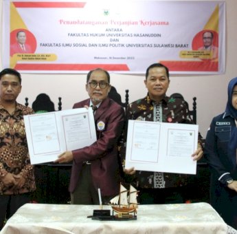 Fakultas Hukum Unhas dan FISIP Unsulbar Jalin Kerjasama Tri Dharma PT serta Pengelolaan Jurnal