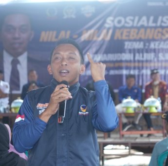Sosbang di Sidrap, Syaharuddin Alrif Ajak Masyarakat Perkuat Toleransi Antar Umat Beragama