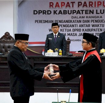 Harruddin Yusuf Resmi Jabat Wakil Ketua DPRD Lutra