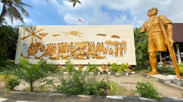 Monumen Korban 40.000 Jiwa yang terletak di Kecamatan Bontoala, Kota Makassar. (Foto: Celebesmedia)