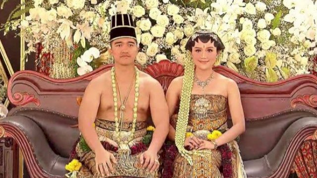 Ngunduh Mantu padangan Kaesang Pangarep - Erina Gudono. (Istimewa)