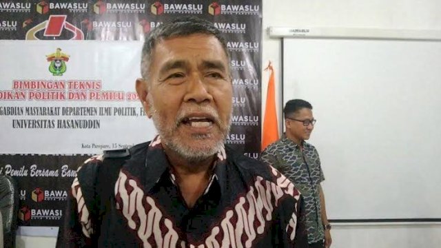 Pengamat Politik Pemerintahan Universitas Hasanuddin, Prof. Armin Arsyad. (Foto: Tribun Timur)