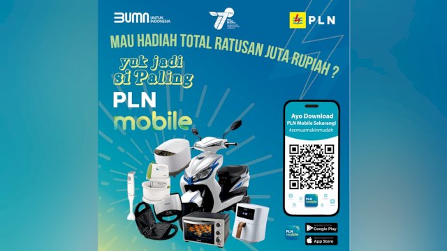 Hadiah Ratusan Juta Menanti Pelanggan PLN Mobile di Sulsel, Sultra dan Sulbar