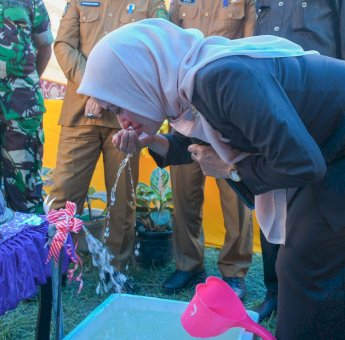 Indah Putri Indriani Resmikan SPAM Desa Muktisari, 90 KK Dapat Layanan Air Bersih