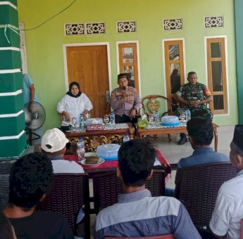 Serap Aspirasi Warga, Kapolsek Kabangka Kabupaten Muna Gelar Jumat Curhat
